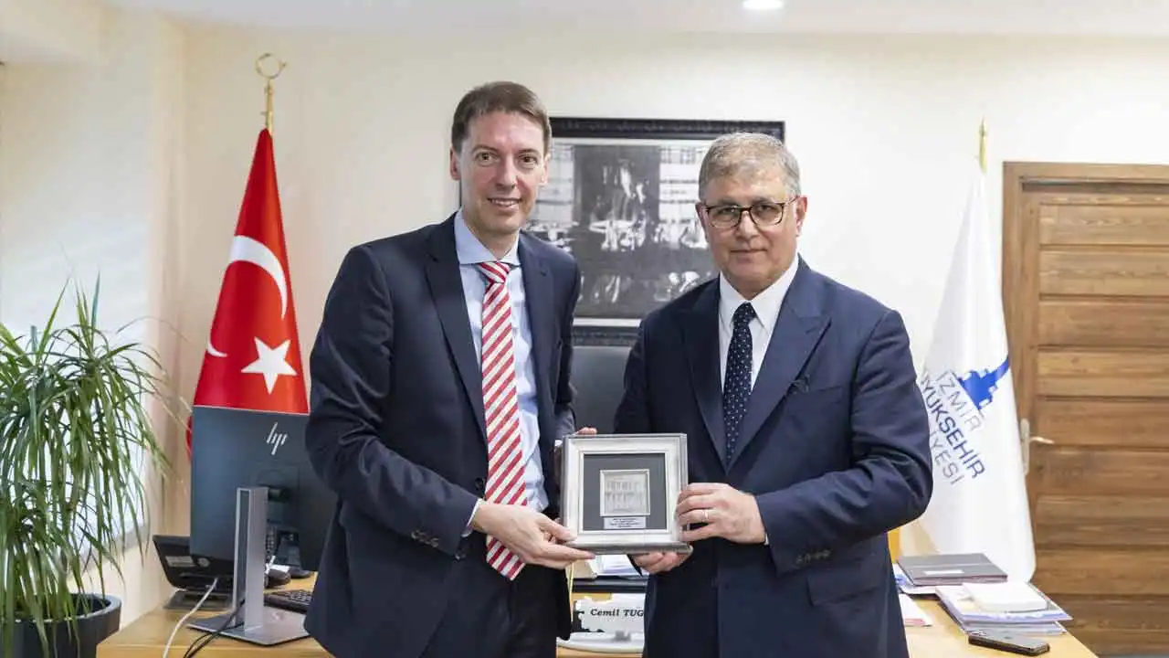 Başkan Tugay AB Türkiye Delegasyonu Başkan Yardımcısı Vilcinskas ile bir araya geldi
