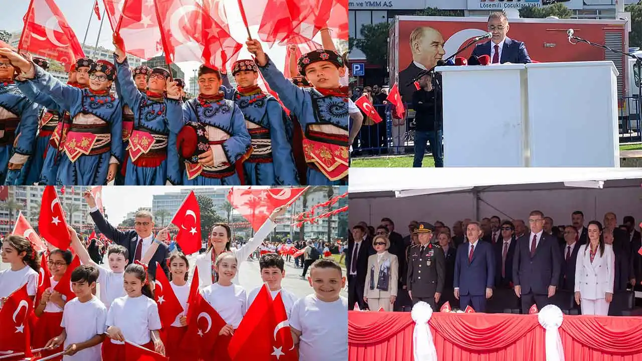 İzmir’de 23 Nisan coşkusu: Şanlı zaferin çocuklarısınız! haberinin görseli