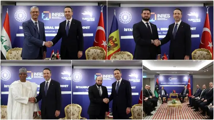 Bakan Bayraktar, Irak, Moldova, Nijer, Suriye ve Libya enerji bakanlarıyla görüştü