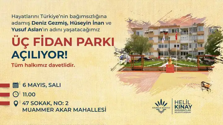 Karabağlar’da 3 fidanın anısı yaşatılacak