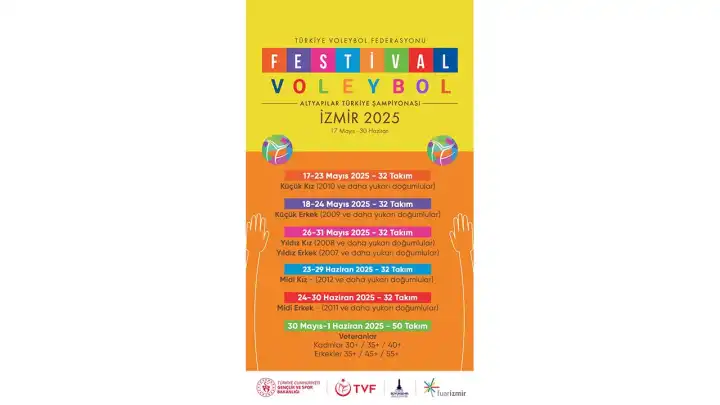 Voleybolun kalbi İzmir’de atacak: Festival Voleybol için geri sayım başladı