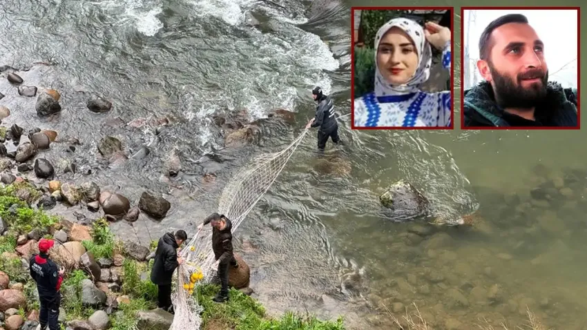 Küpkaya Kanyonu'nda cansız bedenlerine ulaşılan iki kişi son yolculuklarına uğurlandı haberinin görseli