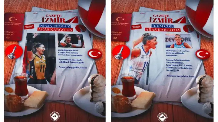 Aras Kargo, dış transferde 3 oyuncuyla el sıkıştı