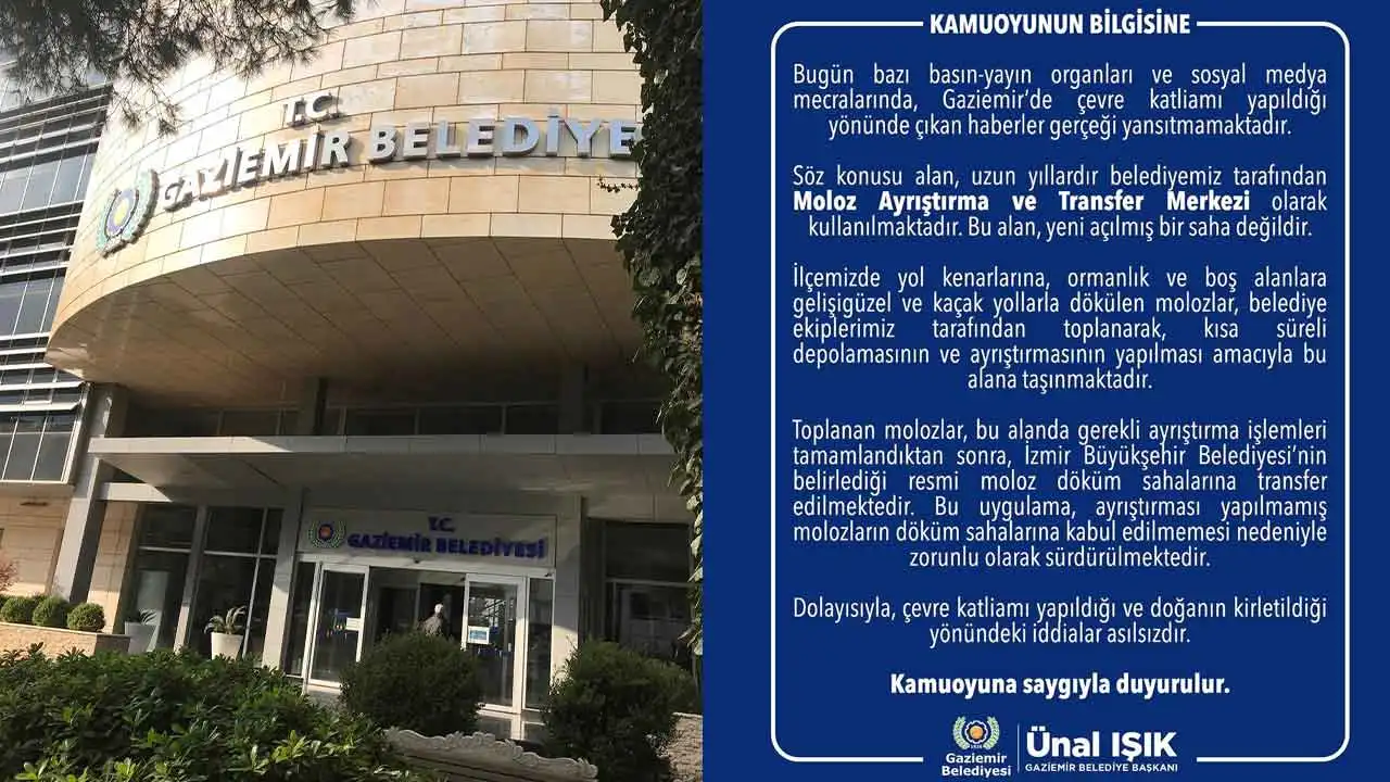 Gaziemir’den çevre katliamı iddialarına yanıt: Alan yeni değil haberinin görseli