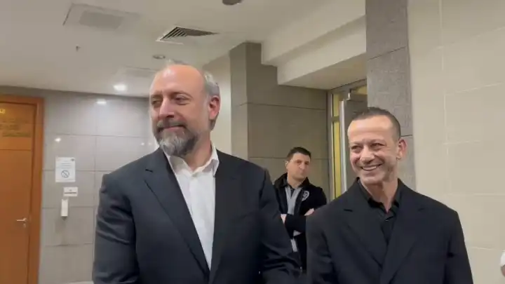 Halit Ergenç ve Rıza Kocaoğlu yalan tanıklıktan hakim karşsında 