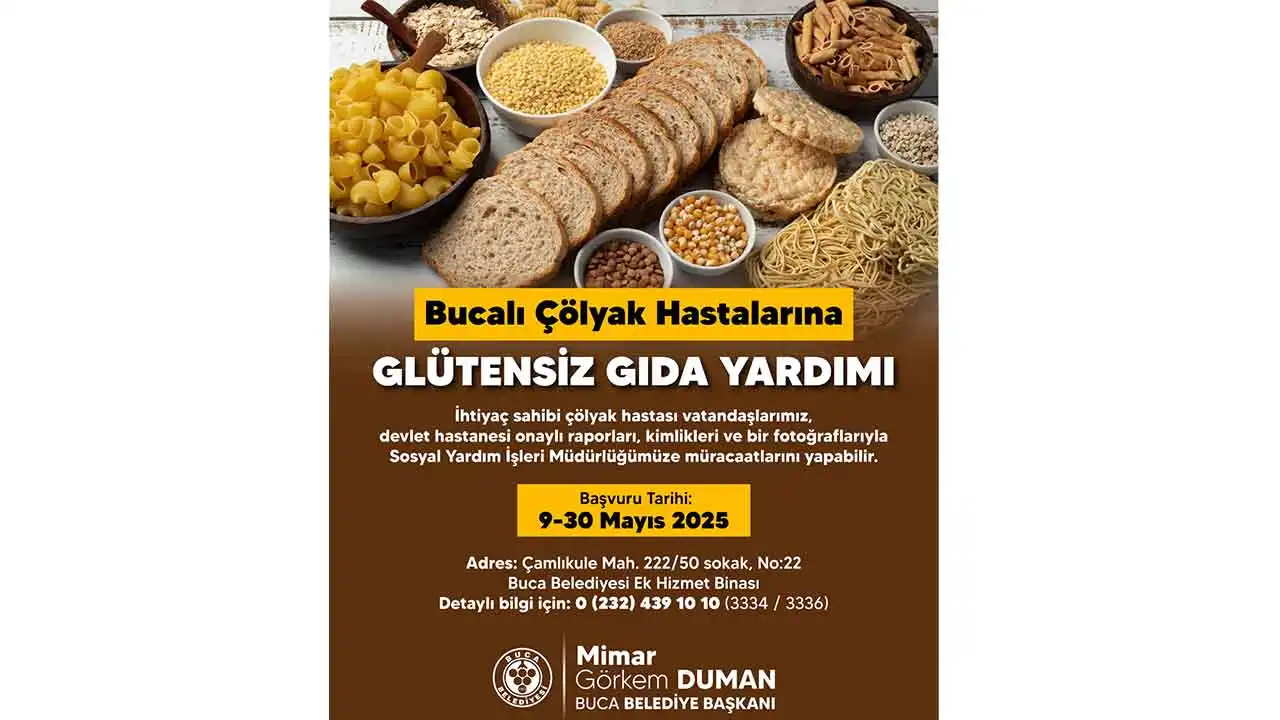 Buca Belediyesi’nden çölyak hastalarına glütensiz gıda desteği haberinin görseli