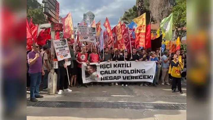 Sendika ve partililer Erol Eğrek için toplandı