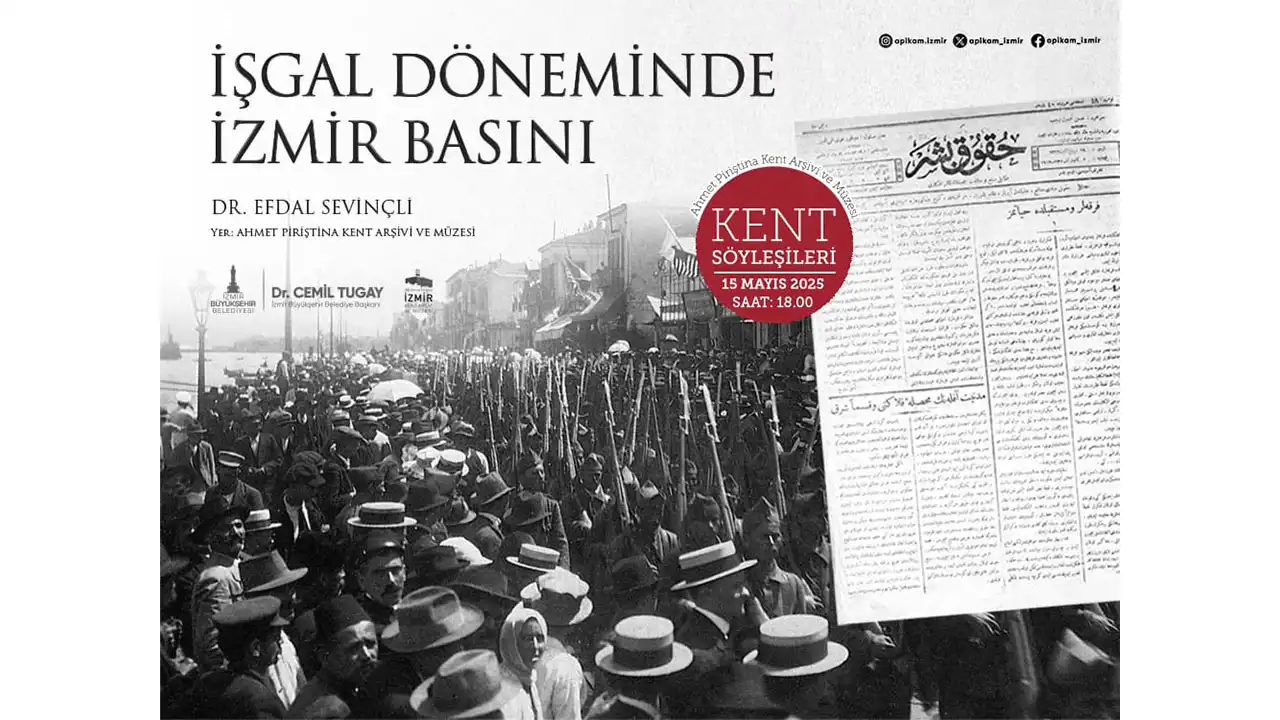 APİKAM’da Kent Söyleişileri: Gündem ‘İşgal Döneminde İzmir Basını’ haberinin görseli