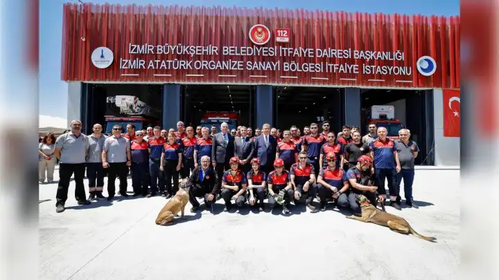İzmir Sanayisine 75 Milyon TL’lik güvenlik kalkanı: İAOSB İtfaiye istasyonu hizmete açıldı