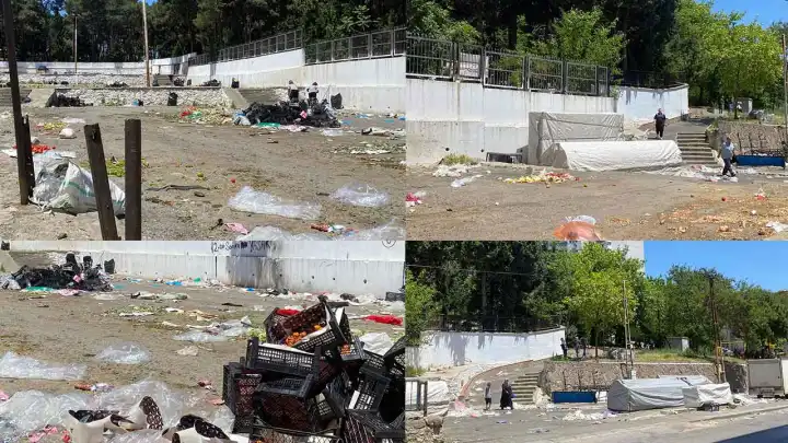 Kooperatif Evleri Pazaryeri’nden geriye kalanlar: Çöp yığınları ve kötü koku
