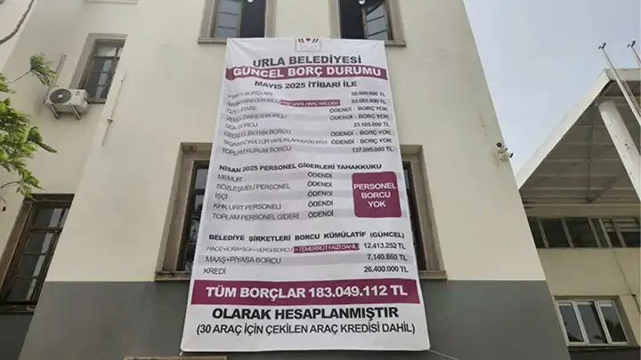 Başkan Balkan açıkladı: Urla’nın toplam  borcu 183 milyon lira
