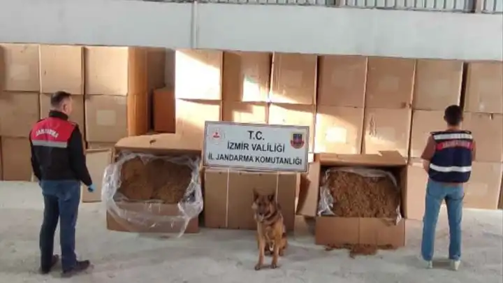 Menderes'te kaçak tütün operasyonu