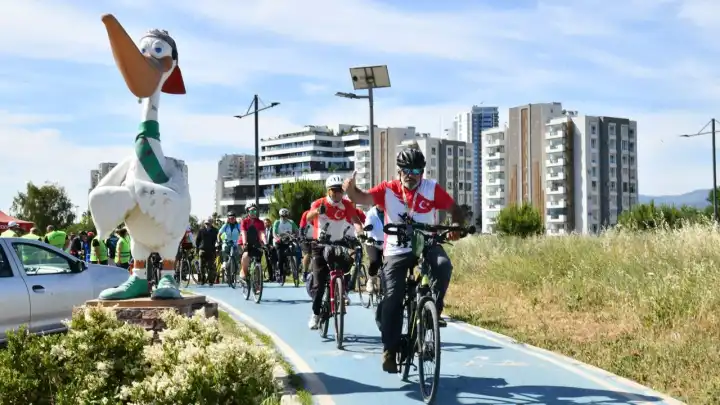 Çiğli’de pedallar iklim için döndü