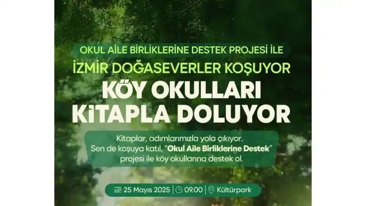 Koşarak kitap bağışı: İzmir’de köy okulları için anlamlı etkinlik