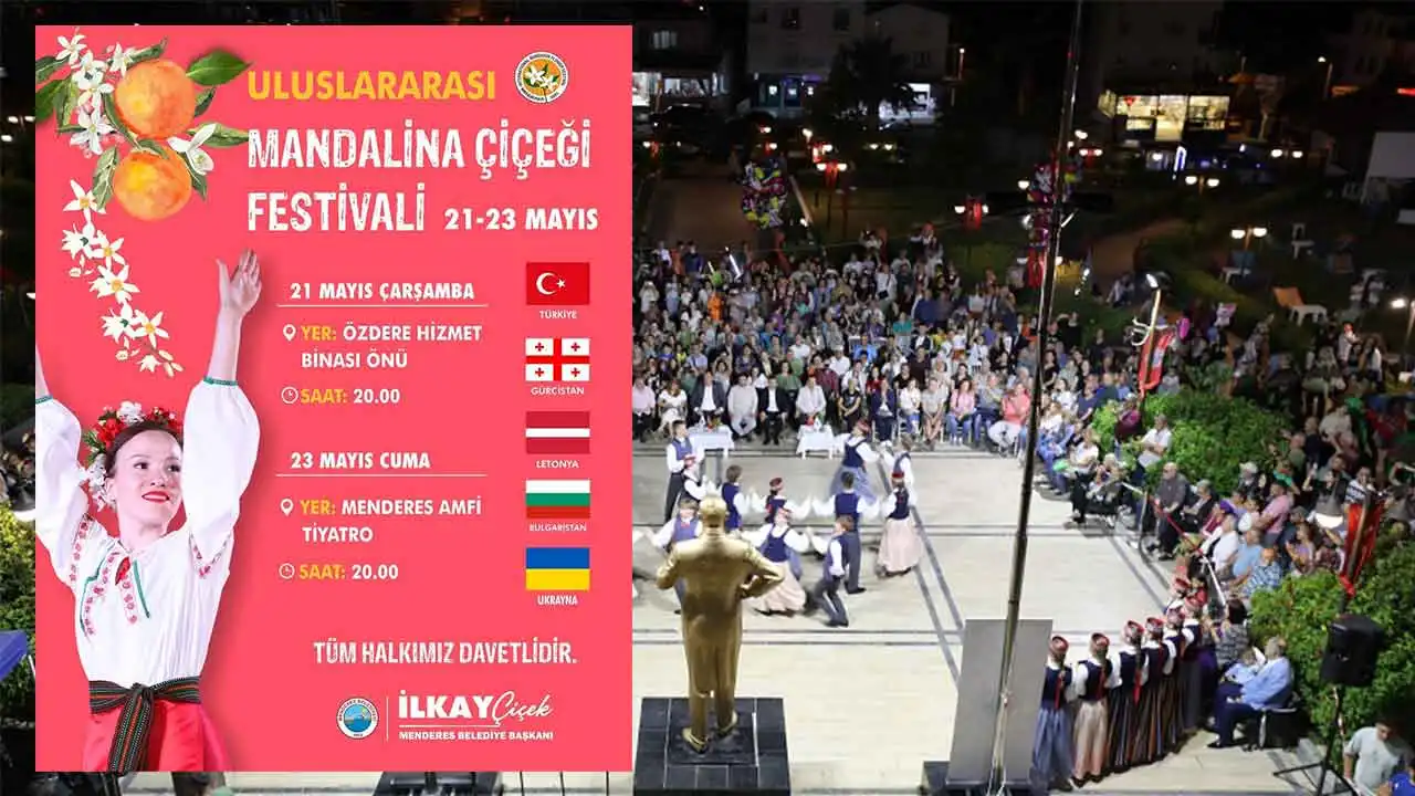 Menderes'te  Uluslararası Mandalina Çiçeği Festivali için geri sayım haberinin görseli