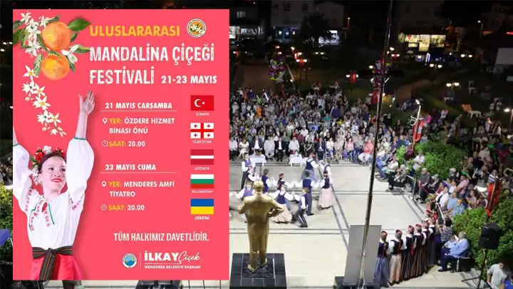 Menderes'te  Uluslararası Mandalina Çiçeği Festivali için geri sayım
