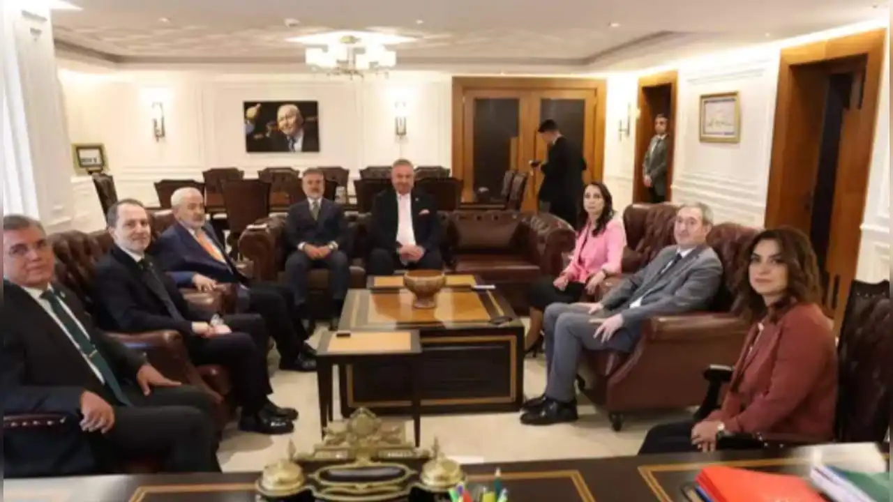 DEM Parti'den Yeniden Refah Partisi'ne ziyaret haberinin görseli