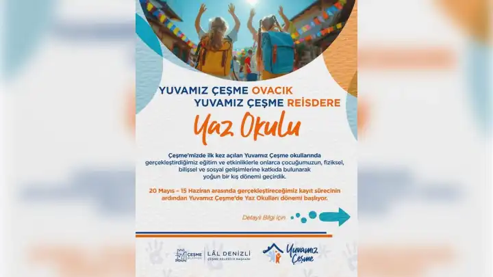 Çeşme'de bir ilk: Yuvamız Çeşme Yaz Okulları başvuruları başladı