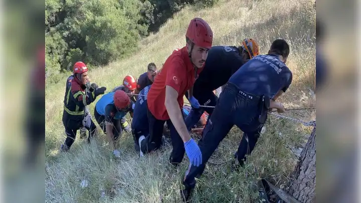 Eski il gençlik kolları başkanı motosikletle uçurumdan uçtu