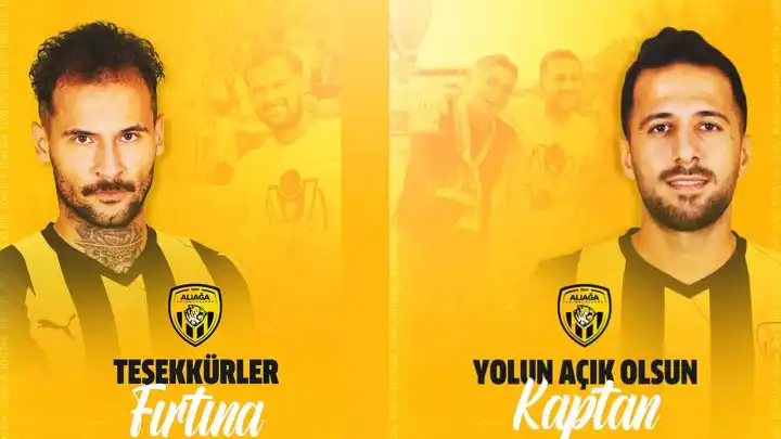 Aliağa FK'da Fuat ve Berke yollar ayrıldı