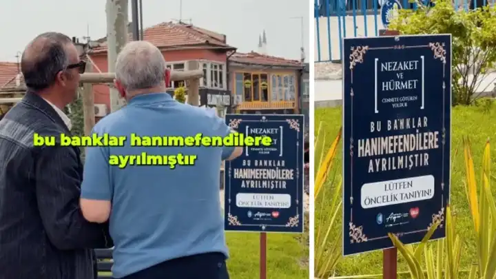 Çorum'da banklara cinsiyet ayrımı: ‘Sadece kadınlara ait’ uygulaması tartışma yarattı