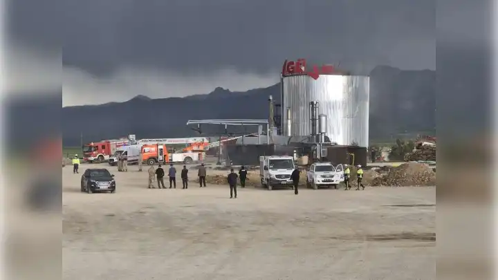Asfalt üretim tesisinde gaz sıkışması kaynaklı patlama