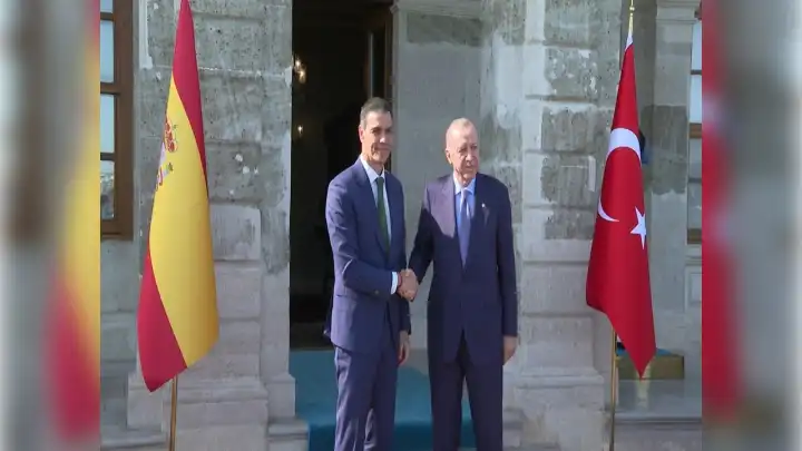 Cumhurbaşkanı Erdoğan, İspanya Başbakanı Pedro Sanchez'i kabul etti