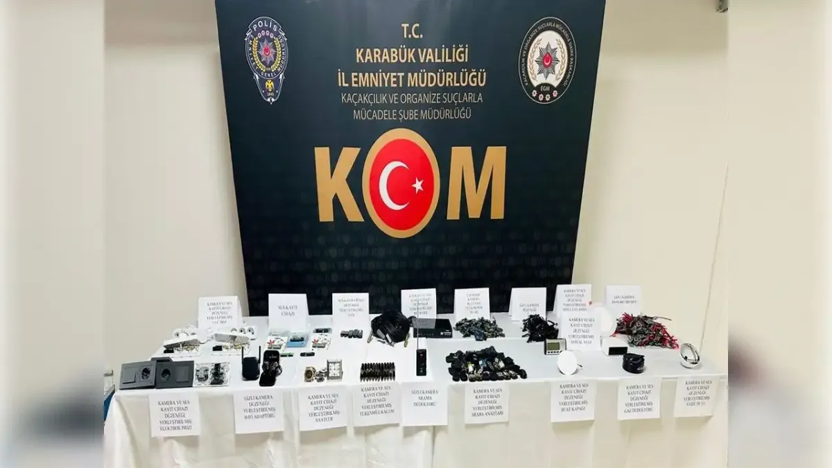 Karabük'te 'casus kamera' operasyonu haberinin görseli