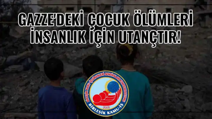 Birleşik Kamu-İş Konfederasyonu İzmir İl Başkanı Barış Düdü’den Gazze mesajı 