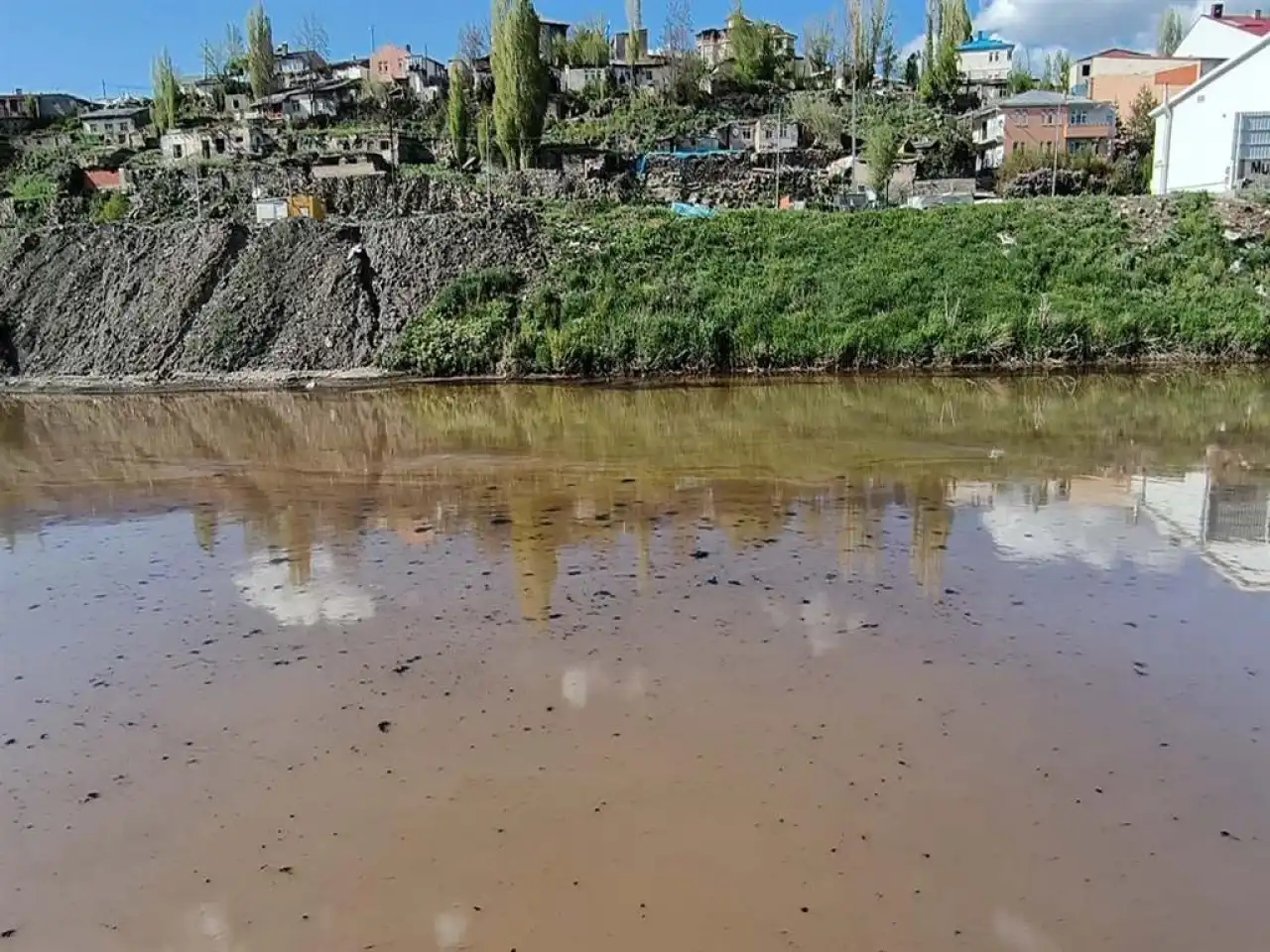 Kars Çayı'na akaryakıt karıştı haberinin görseli