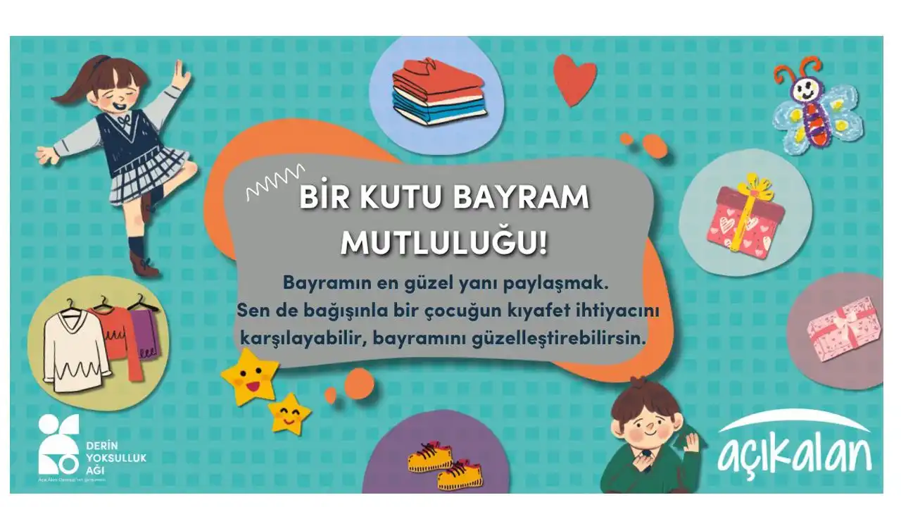 Bağış yap, umudu paylaş: Bir Kutu Bayram Mutluluğu  haberinin görseli