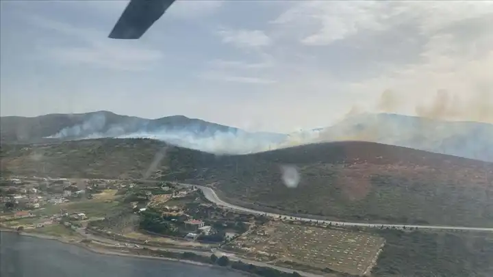 Urla'da çıkan yangın kontrol altına alındı