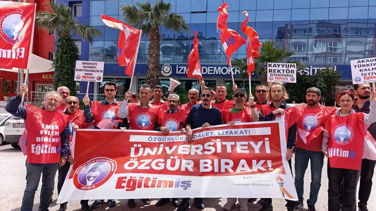 Eğitim-İş İzmir 4 Nolu Yüksek Öğretim Şube: Özgür düşünce yerine itaat dayatılıyor haberinin görseli