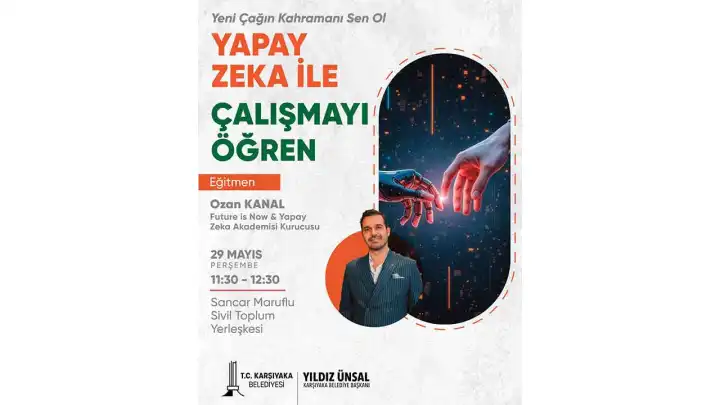 Karşıyaka Belediyesi’nden Yapay Zeka ile Çalışmayı Öğren eğitimi haberinin görseli