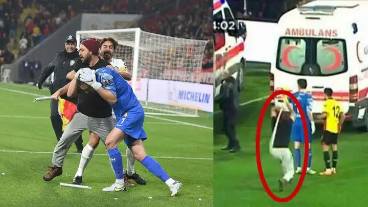Korner direğiyle Altay kalecisini yaralayan sanığa "kamu malına zarar vermek" suçundan ceza