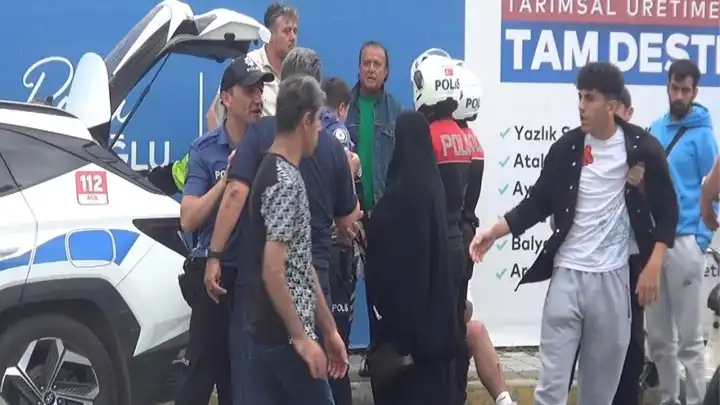 Cip ile motosiklet çarpıştı: Kaza sonrası kavga çıktı!