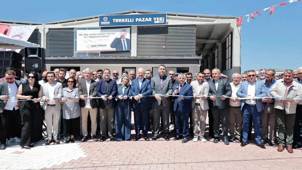 Menemen'de açılışlar başladı: Türkelli Kapalı Pazar Yeri törenle hizmete açıldı haberinin görseli