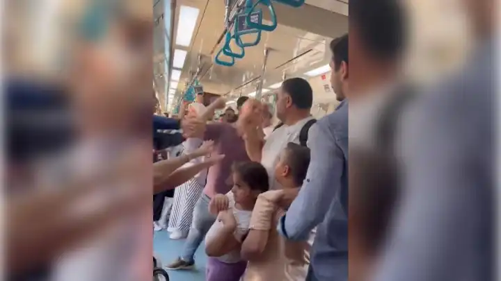 İstanbul'da çocuklarının yanında darp edildi!