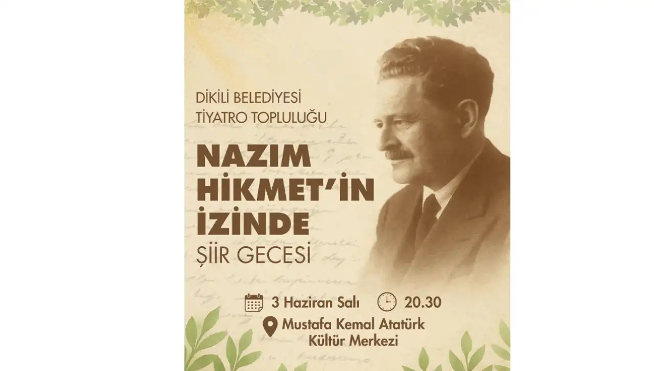 Dikili’de Nazım şiirler ile anılacak haberinin görseli