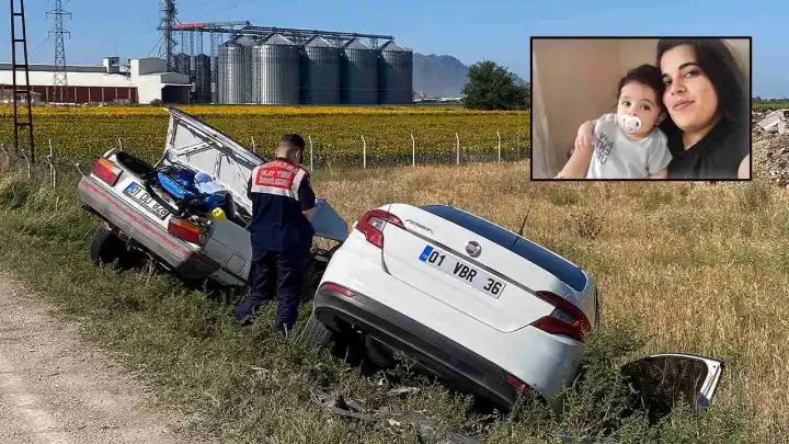 Adana’da feci kaza: Anne ve 1,5 yaşındaki oğlu hayatını kaybetti