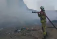 Hurdalık alandaki yangın 3 saatte söndürüldü