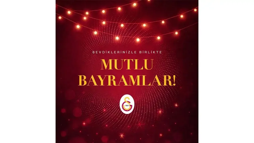 Spor camiasında bayram mesajları
