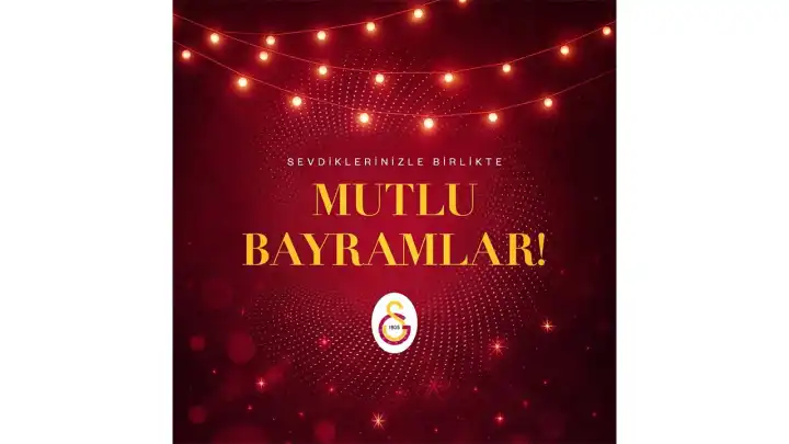 Spor camiasında bayram mesajları
