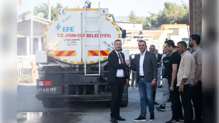 Bornova, yangınlara karşı hazır: Basınçlı su sistemli araçlar devrede