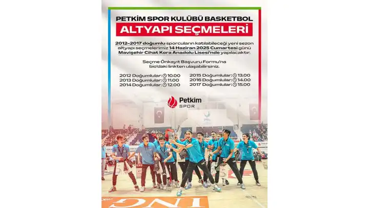 Petkimspor geleceğin yıldızlarını arıyor 