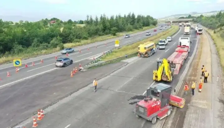 Anadolu Otoyolu’nda onarım çalışması: İstanbul yönü 5 gün trafiğe kapanıyor