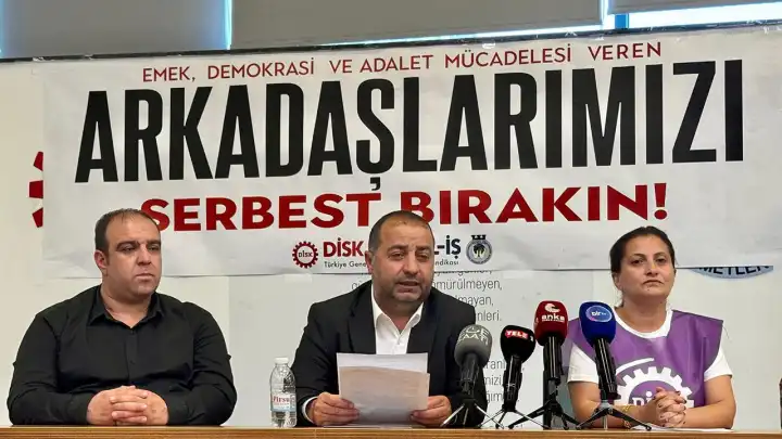 DİSK tutuklamalara karşı tek ses oldu: Yaşananlar direngen duruşun cezalandırılması!  