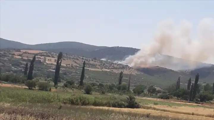 Balıkesir’de orman yangını: Havadan ve karadan müdahale ediliyor