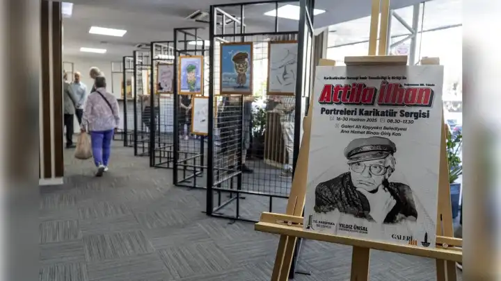 Karşıyaka’da Attila İlhan’a özel karikatür sergisi
