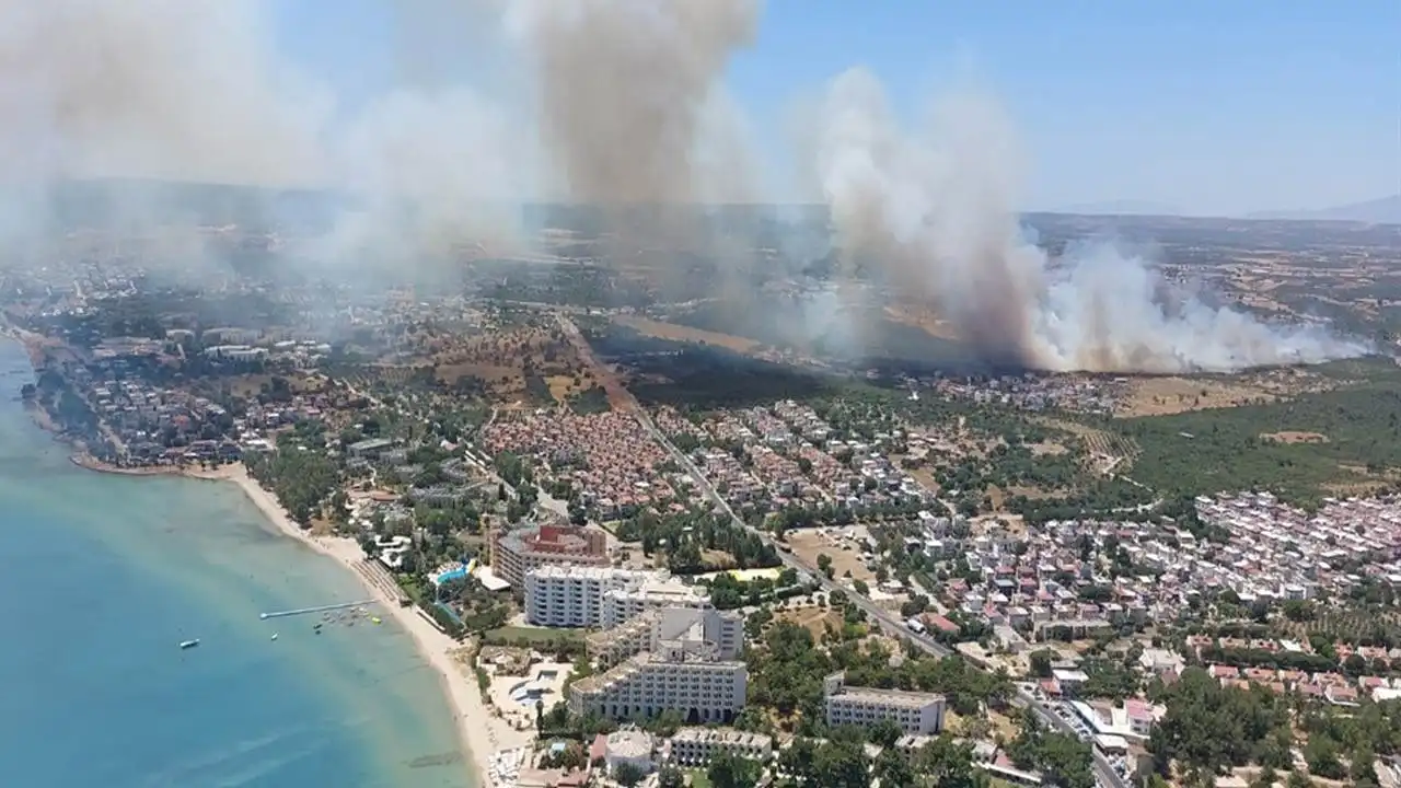 Didim'de makilik yangın haberinin görseli